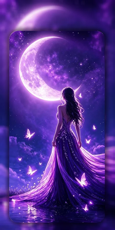 Aesthetic Purple Wallpaper HD screenshot